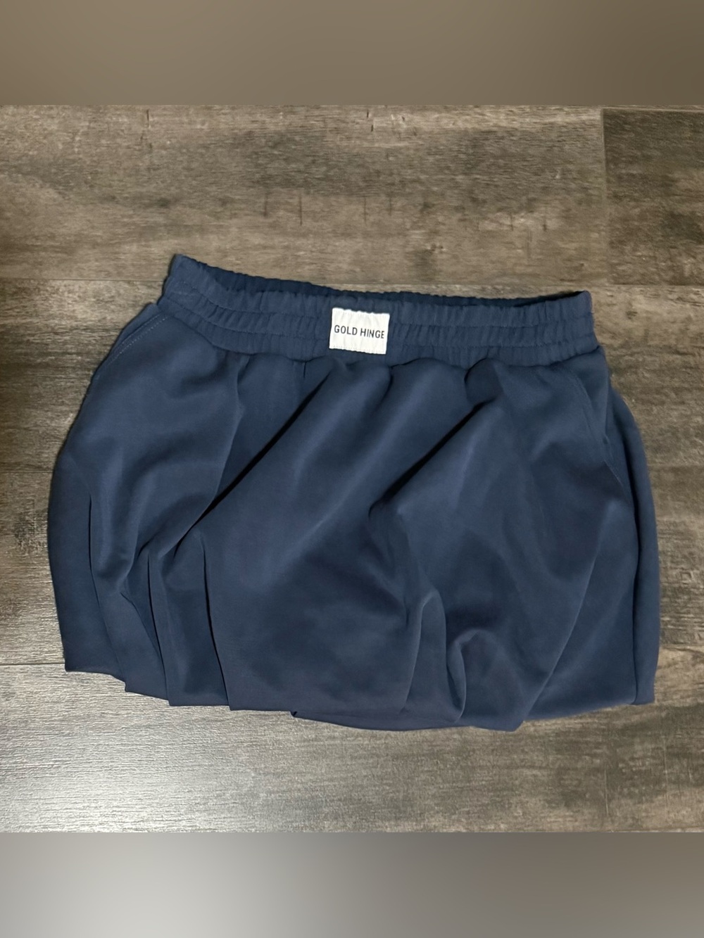 Gold Hinge Stone Navy LUXESOFT Bubble Skirt